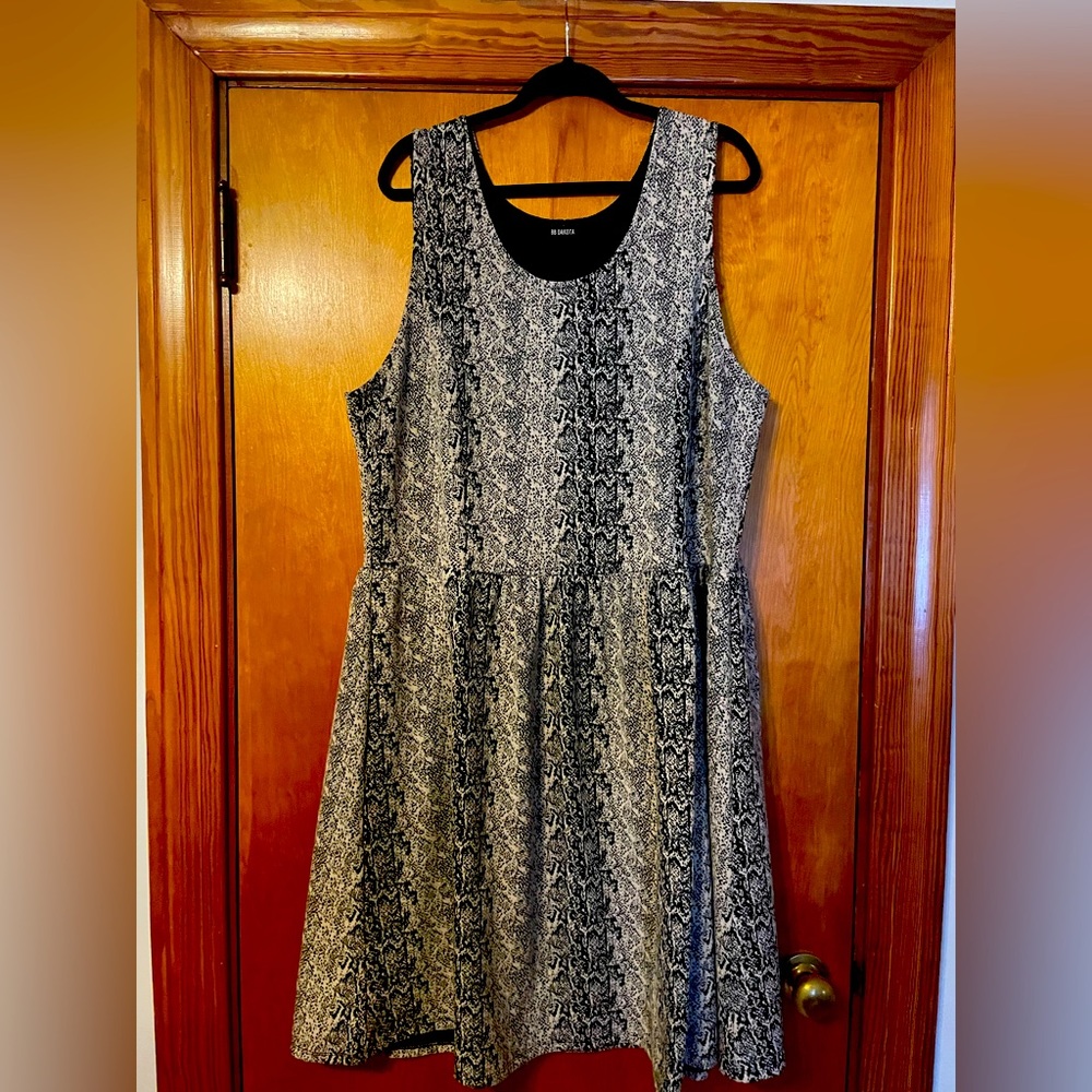 Size 20 leopard fit and flare dress